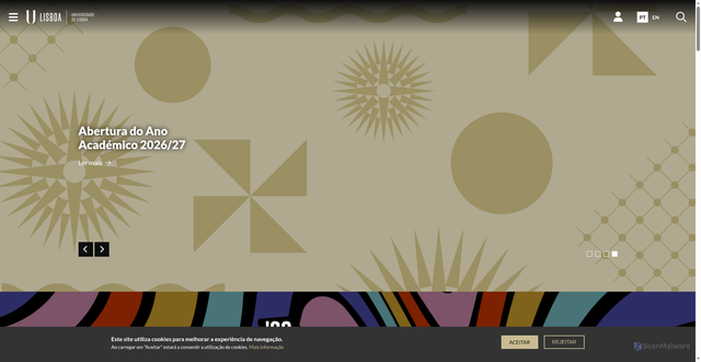 Security scan screenshot of https://ul.pt