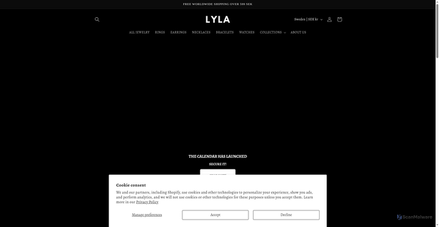 Security scan screenshot of https://lyla.se/