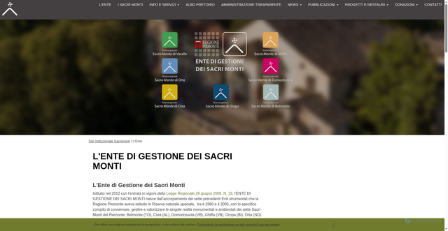 Security scan screenshot of https://www.sacri-monti.com/