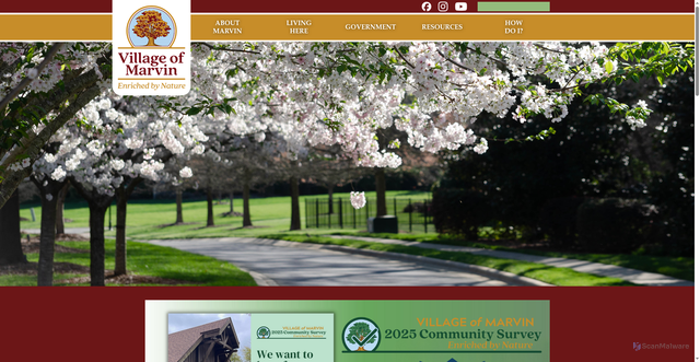 Security scan screenshot of https://marvinnc.gov/