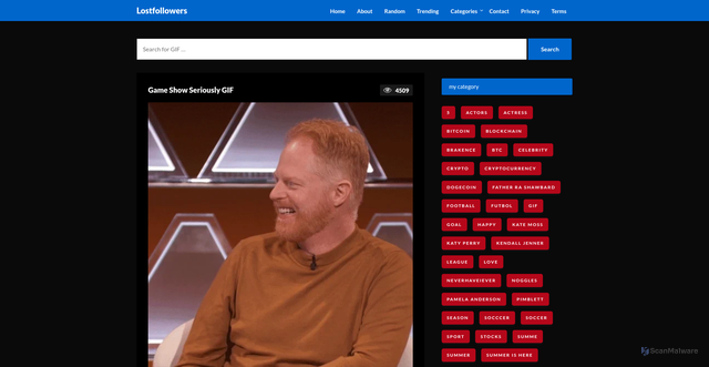 Security scan screenshot of https://batchfork.com/game-show-seriously-gif/