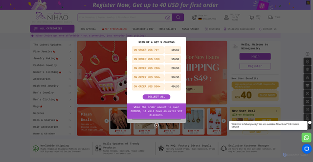 Security scan screenshot of https://nihaojewelry.com