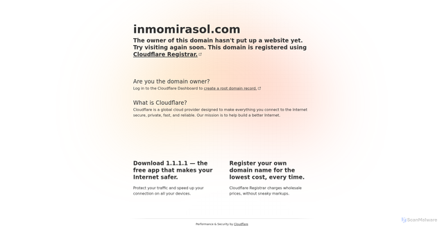 Security scan screenshot of http://inmomirasol.com/