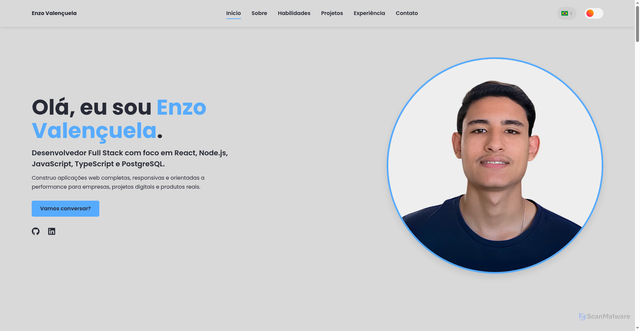 Security scan screenshot of http://enzovalencuela.com/