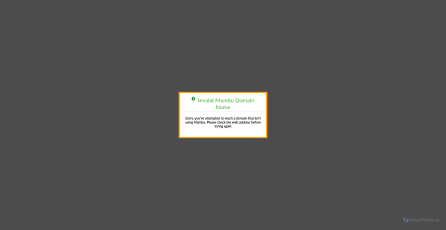 Security scan screenshot of https://michaelgbp.mambu.com