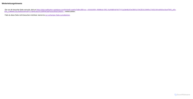 Security scan screenshot of https://www.google.com/url?q=https://click-notification.capitalone.com/f/a/vbdS-cwqKw7lsBmJl09-xw~~/AAAAARA~/NWMyiji-OfS1-XqXNtBVgF4iV7YY1q2dkhBLIlOeOBOUcToKZEULQdW5yLTx5GLNXydA9Ulov3gs4TWX_qQv-VDo_hJMeMv1SaJ3gfDpQAiFvkPT1Ti4jPEv6soXrJQ8PWOdqFwotsvI8ndr104iAA~~