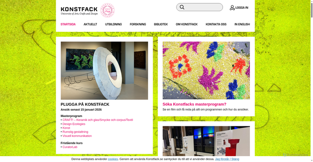 Security scan screenshot of https://www.konstfack.se
