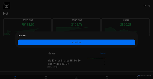 Security scan screenshot of https://bbbullishb.vip/