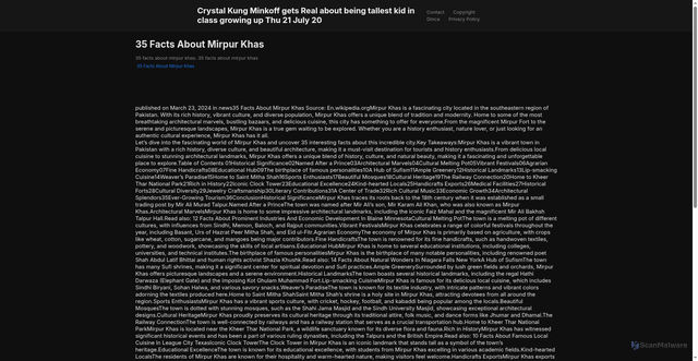Security scan screenshot of https://roommateratinghugo-xa285gtyfr.edgeone.app/20559-35-facts-about-mirpur-khas.html