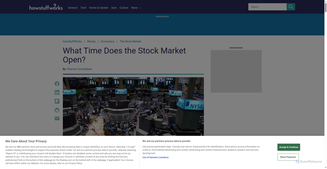Security scan screenshot of https://money.howstuffworks.com/what-time-does-stock-market-open.htm