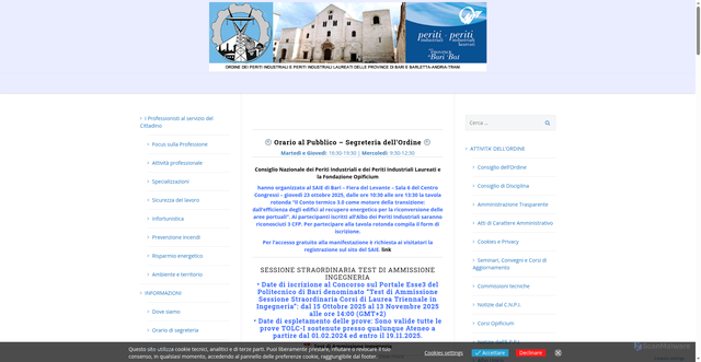 Security scan screenshot of https://www.periti-industriali.bari.it/