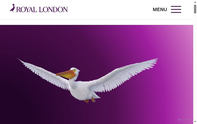 Security scan screenshot of https://www.royallondon.com/