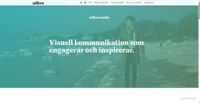 Security scan screenshot of https://adfero-media.se