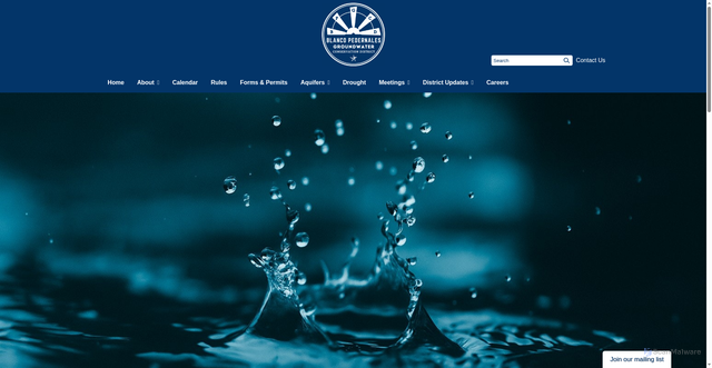 Security scan screenshot of https://www.blancogroundwatertx.gov/
