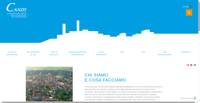 Security scan screenshot of https://www.cssm-mondovi.it/