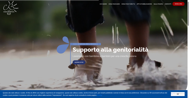 Security scan screenshot of https://www.casabenefica.it