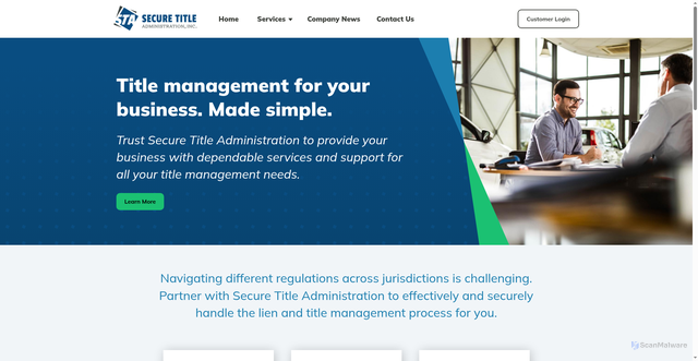Security scan screenshot of https://secureta.com