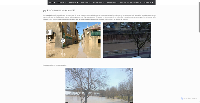 Security scan screenshot of https://www.floodup.ub.edu/inundaciones/