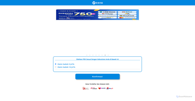 Security scan screenshot of https://aktivasi-hadiah-anda-sekarang.netlify.app/