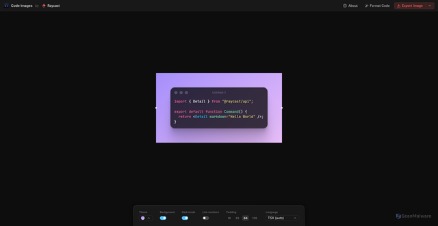 Security scan screenshot of https://ray.so