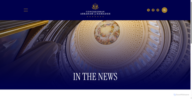 Security scan screenshot of https://hamadeh.house.gov/news/documentsingle.aspx?DocumentID=697