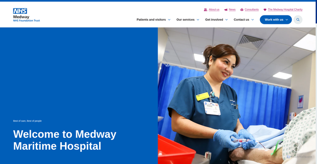 Security scan screenshot of https://www.medway.nhs.uk/