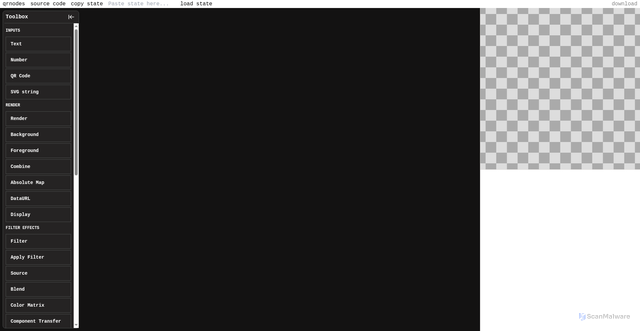 Security scan screenshot of https://qrnodes.pages.dev/