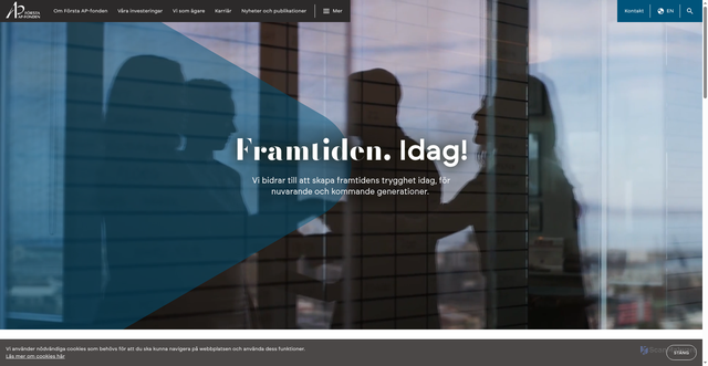Security scan screenshot of https://www.ap1.se/
