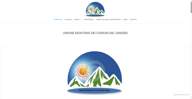 Security scan screenshot of https://unionemontanadeicomunidelsangro.it/