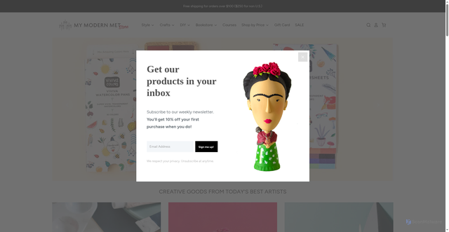 Security scan screenshot of https://store.mymodernmet.com/