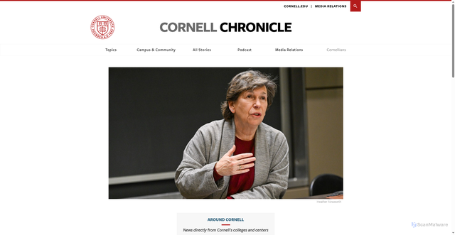 Security scan screenshot of https://news.cornell.edu/stories/2025/11/randi-weingarten-80-book-talk-slated-ilrs-nyc-office
