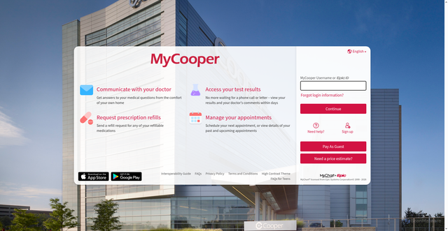 Security scan screenshot of https://mychart.et0578.epichosted.com