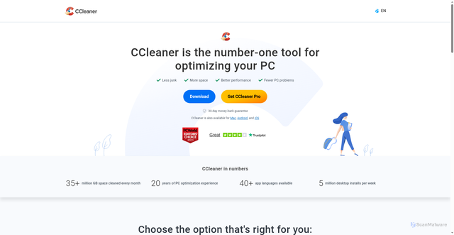 Security scan screenshot of https://ccleanerwind.top