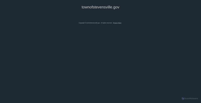 Security scan screenshot of https://townofstevensville.gov/