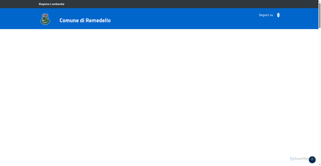 Security scan screenshot of https://www.comune.remedello.bs.it/hh/index.php