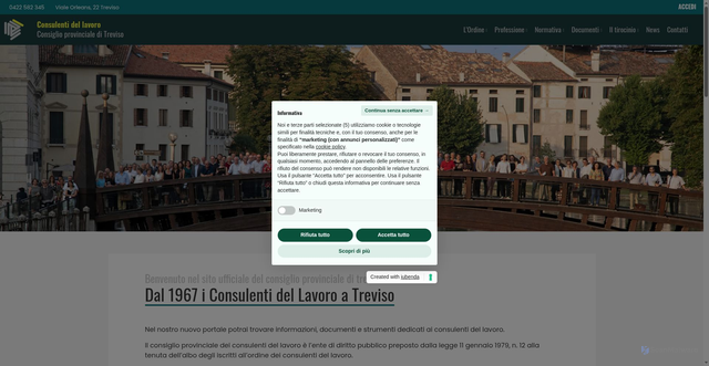 Security scan screenshot of https://www.consulentidellavoro.tv.it