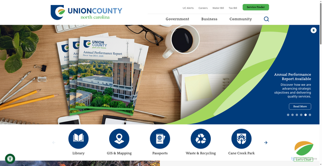 Security scan screenshot of https://www.unioncountync.gov/