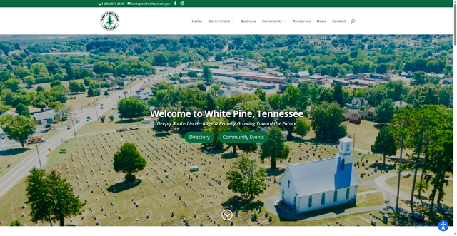 Security scan screenshot of https://whitepinetn.gov/