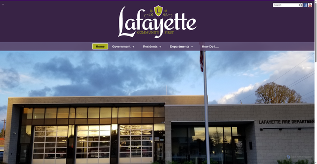 Security scan screenshot of https://lafayetteoregon.gov/