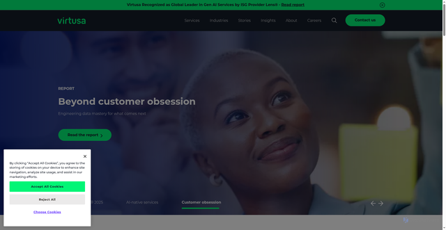 Security scan screenshot of https://virtusa.com