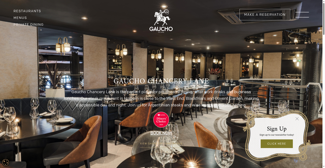 Security scan screenshot of https://gauchorestaurants.com/restaurants/chancery-lane/
