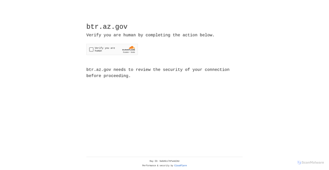Security scan screenshot of https://btr.az.gov/
