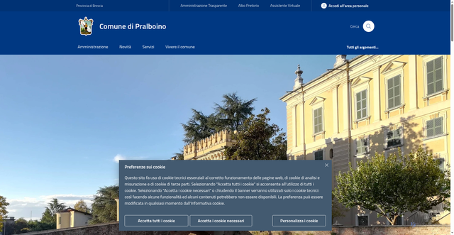 Security scan screenshot of https://www.comune.pralboino.bs.it