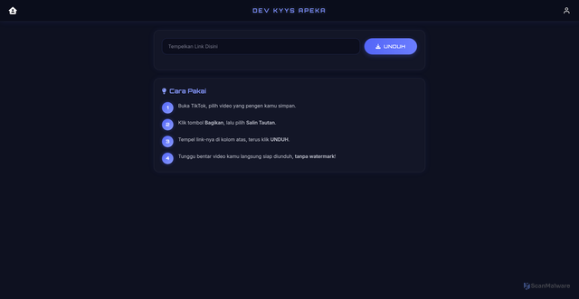 Security scan screenshot of https://ssstiktok-kyysapekaa-602kg1k70s.edgeone.app/