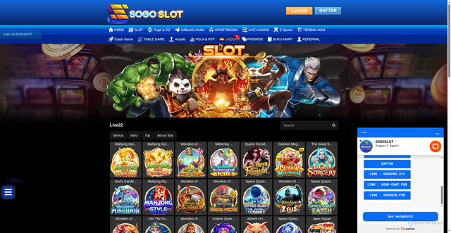 Security scan screenshot of https://sogovip.site/desktop/game/slot/live22