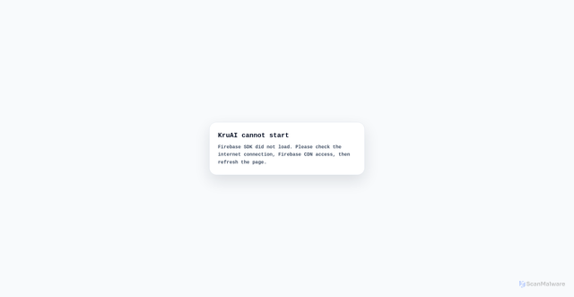 Security scan screenshot of https://kruai.live/