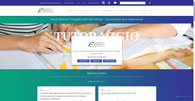 Security scan screenshot of https://www.consaosta.it/