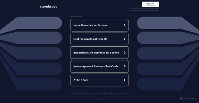 Security scan screenshot of http://standa.gov/