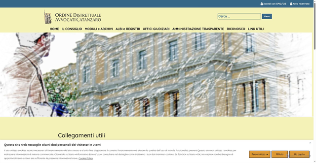 Security scan screenshot of http://www.ordineavvocati.cz.it