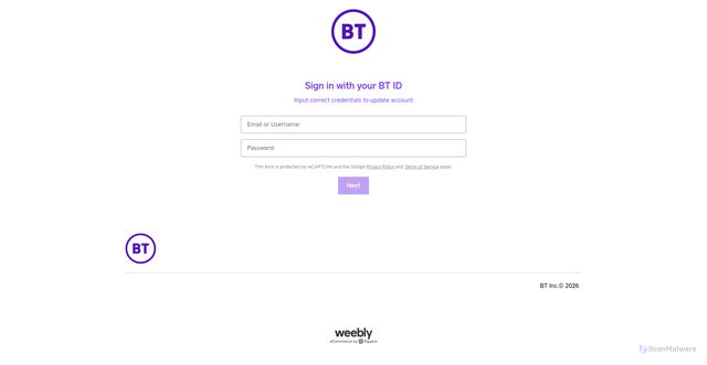 Security scan screenshot of https://bt-internet-108543-107360.weeblysite.com/
